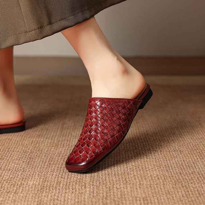 Nevia Genuine Leather Mules