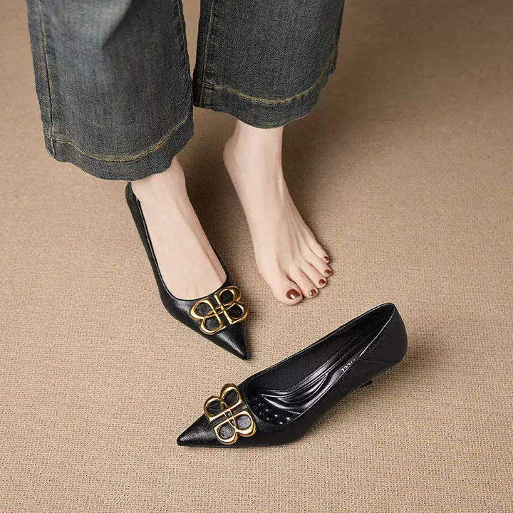 Loran Leather Heels