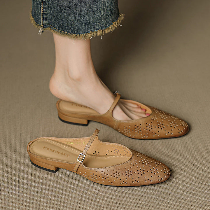 Orissa Genuine Leather Mary Jane Mules
