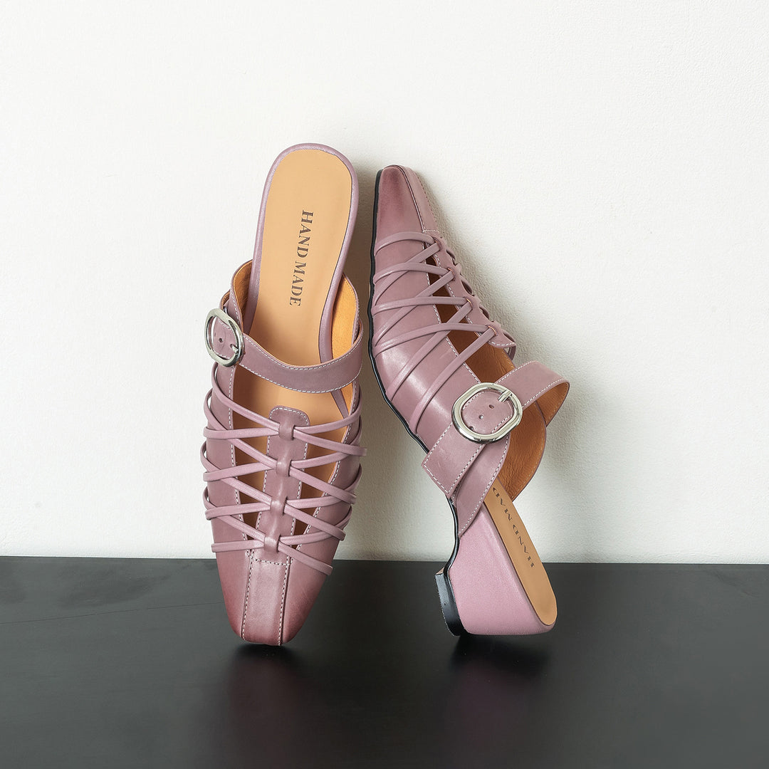 Meira Genuine Leather Mules