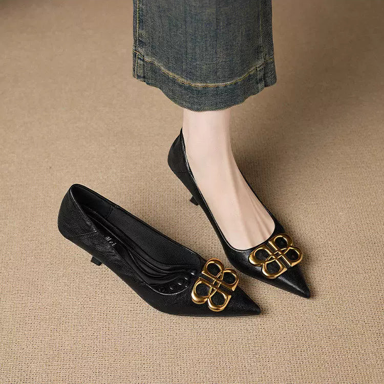 Loran Leather Heels