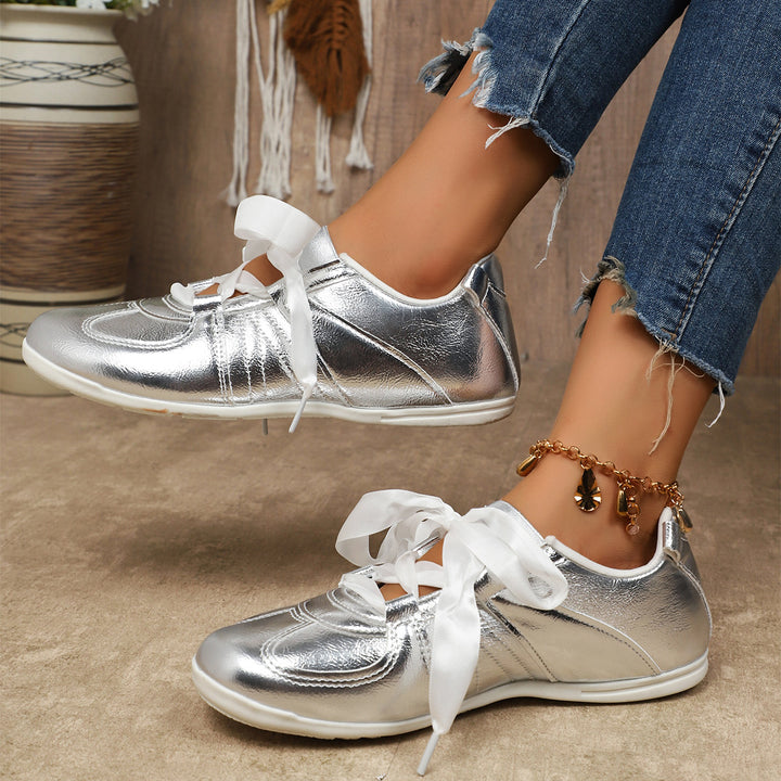 Delya Metallic Leather Shoes