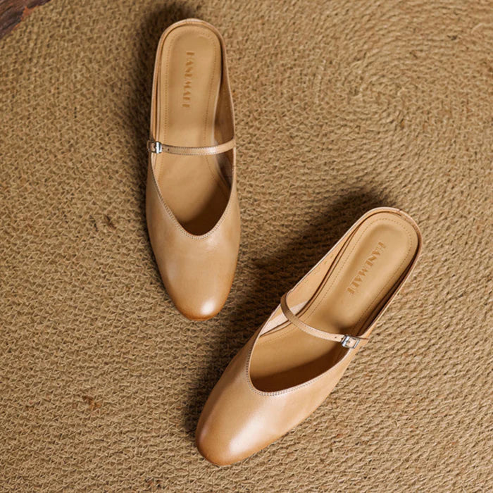 Julea Genuine Leather Mary Jane Mules