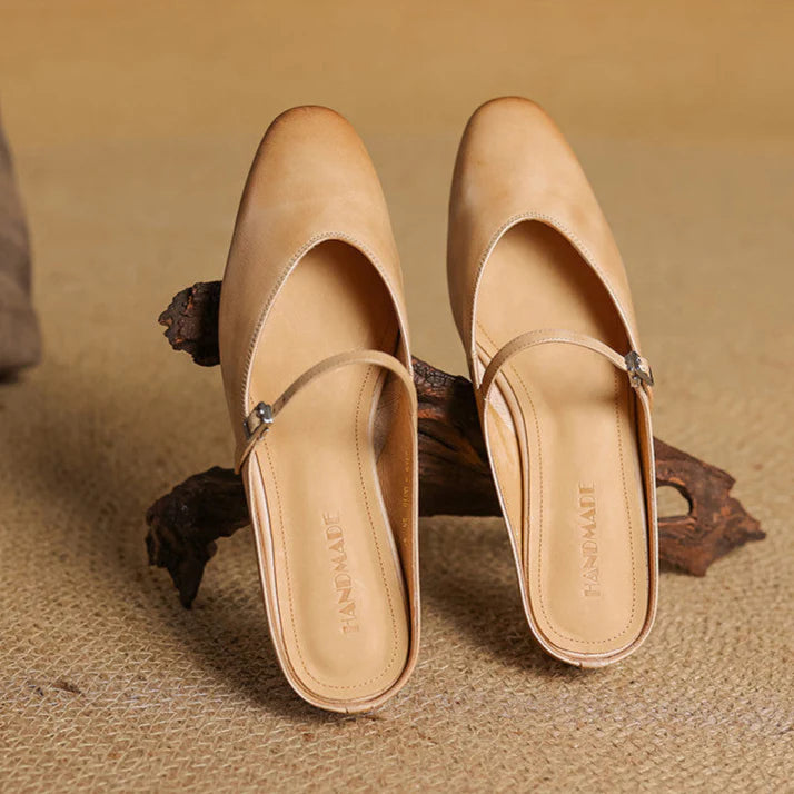 Julea Genuine Leather Mary Jane Mules