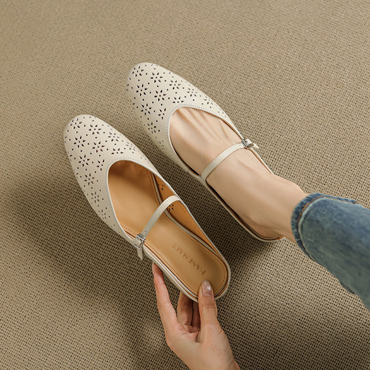 Orissa Genuine Leather Mary Jane Mules