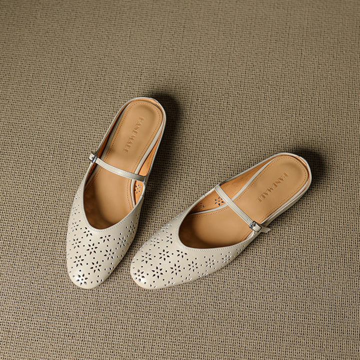 Orissa Genuine Leather Mary Jane Mules