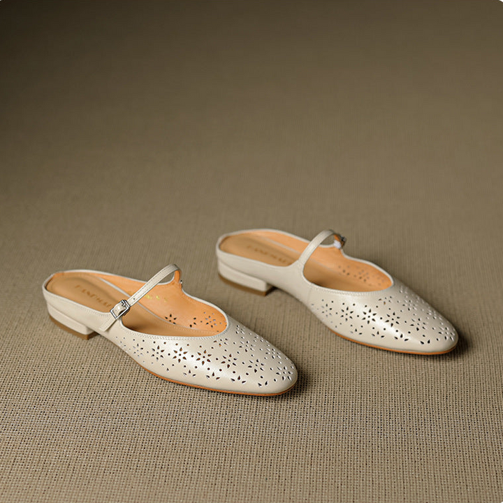 Orissa Genuine Leather Mary Jane Mules