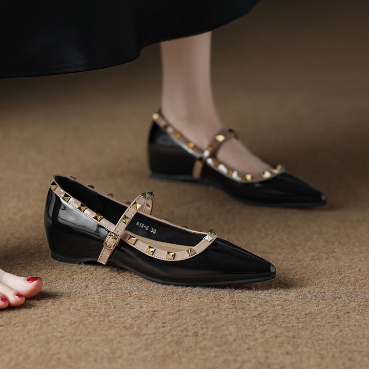 Kiora Leather Mary Jane Flats