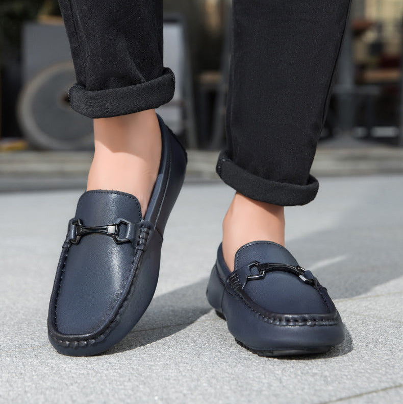 Breco Genuine Leather Moccasin Loafers