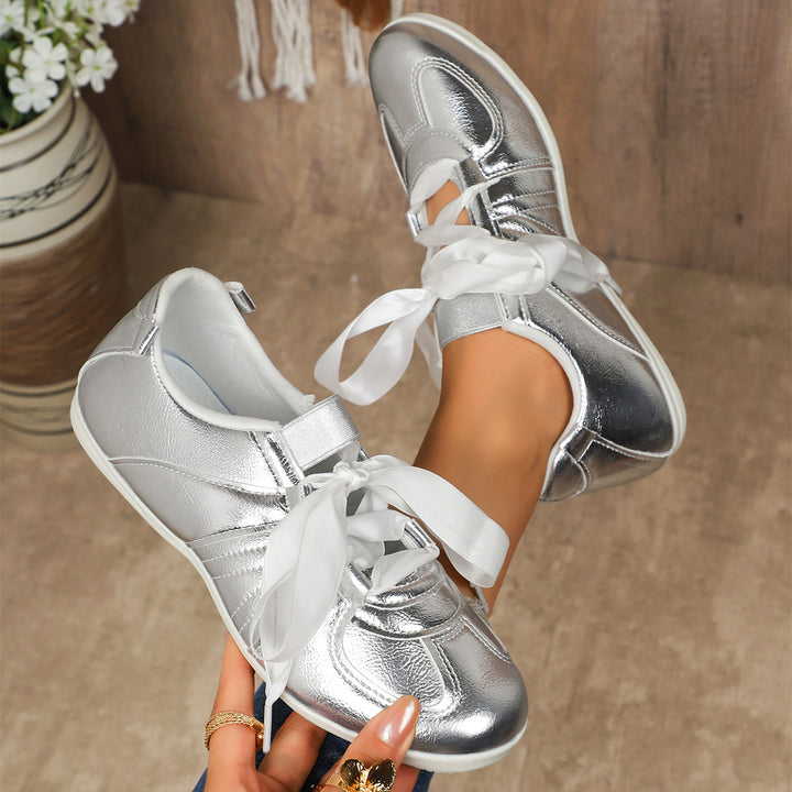 Delya Metallic Leather Shoes