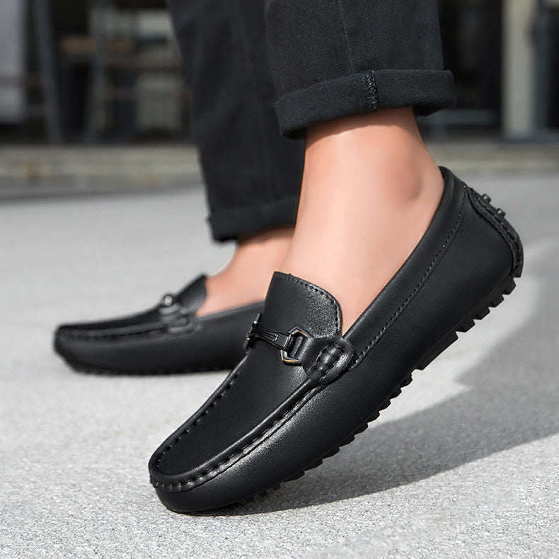 Breco Genuine Leather Moccasin Loafers