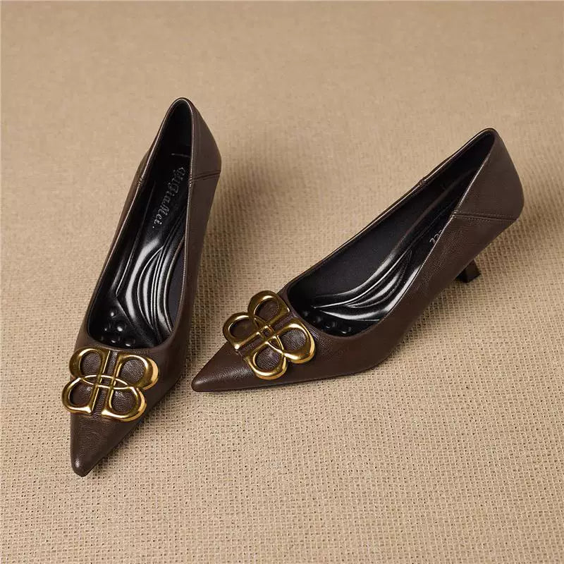 Loran Leather Heels