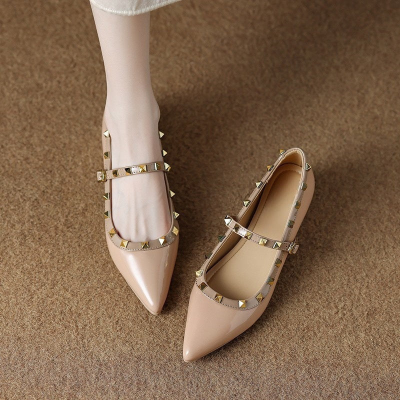Kiora Leather Mary Jane Flats