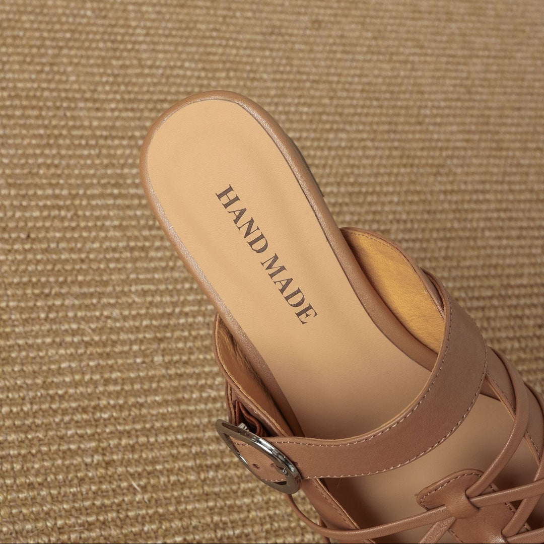 Meira Genuine Leather Mules