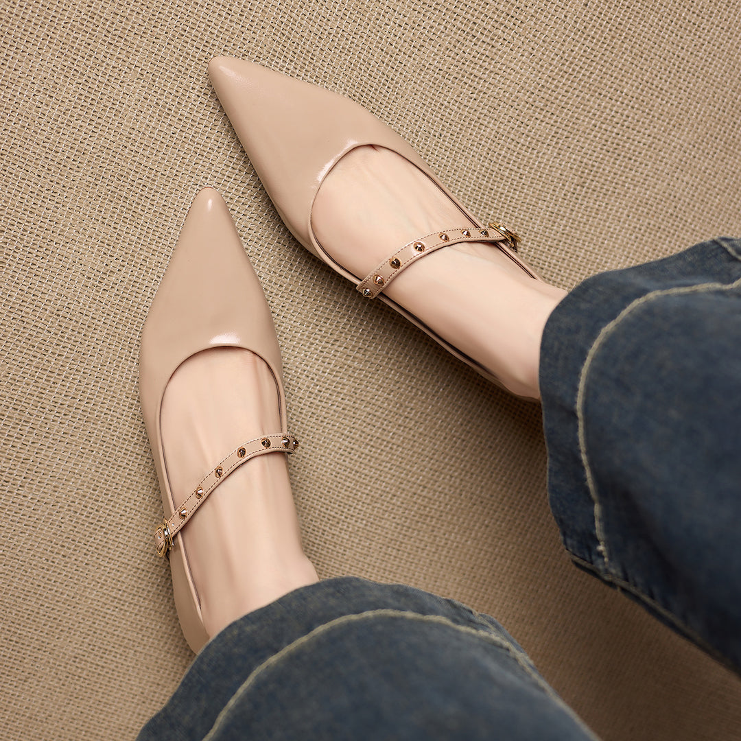 Benza Genuine Leather Flats