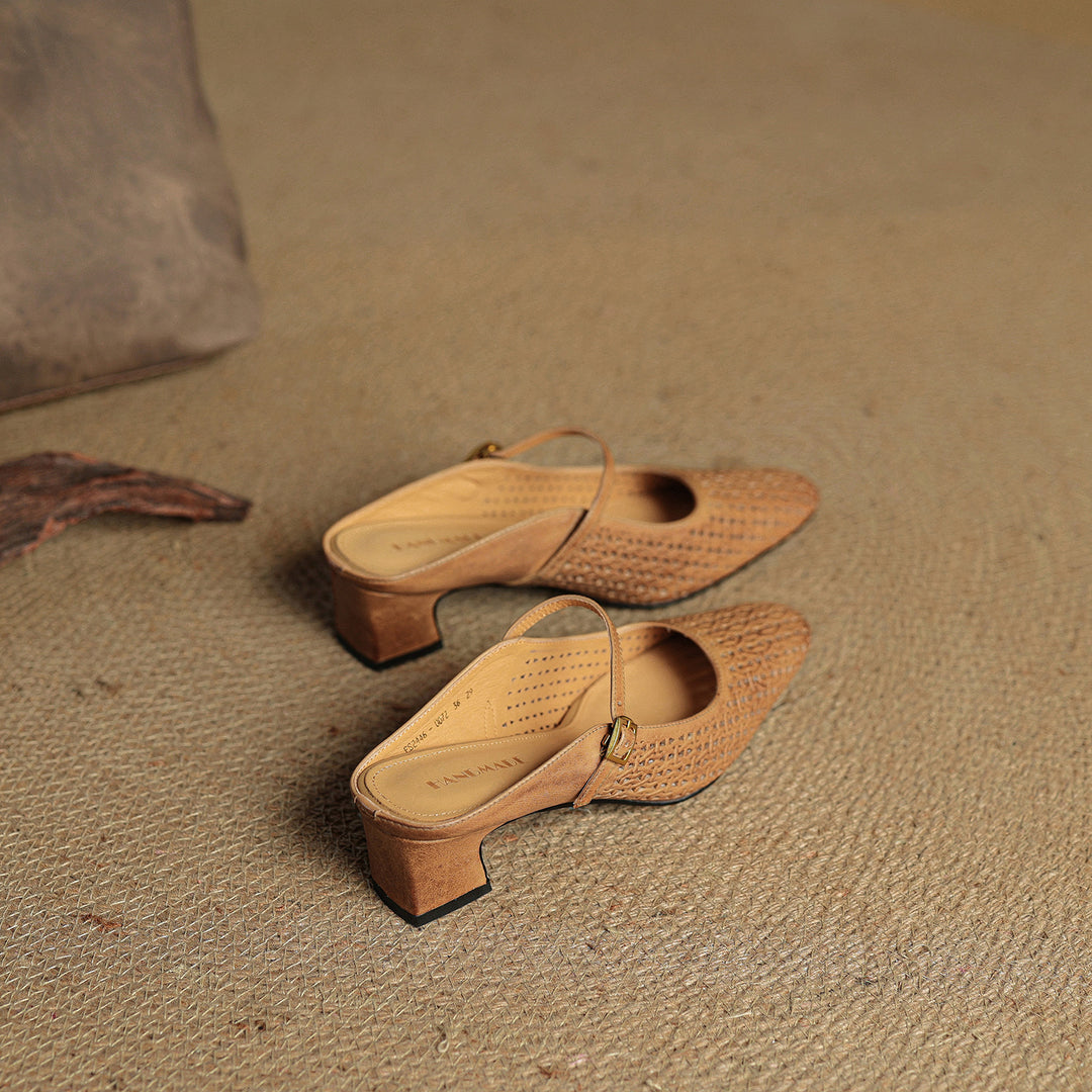 Arlen Genuine Leather Mary Jane Mules