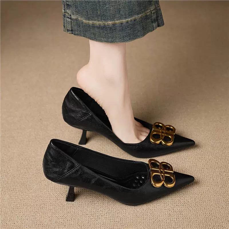 Loran Leather Heels