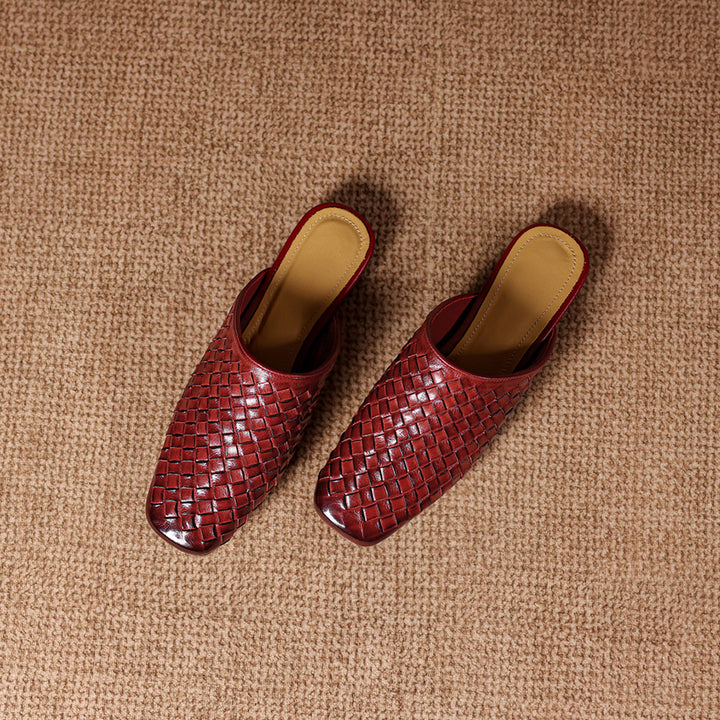 Nevia Genuine Leather Mules