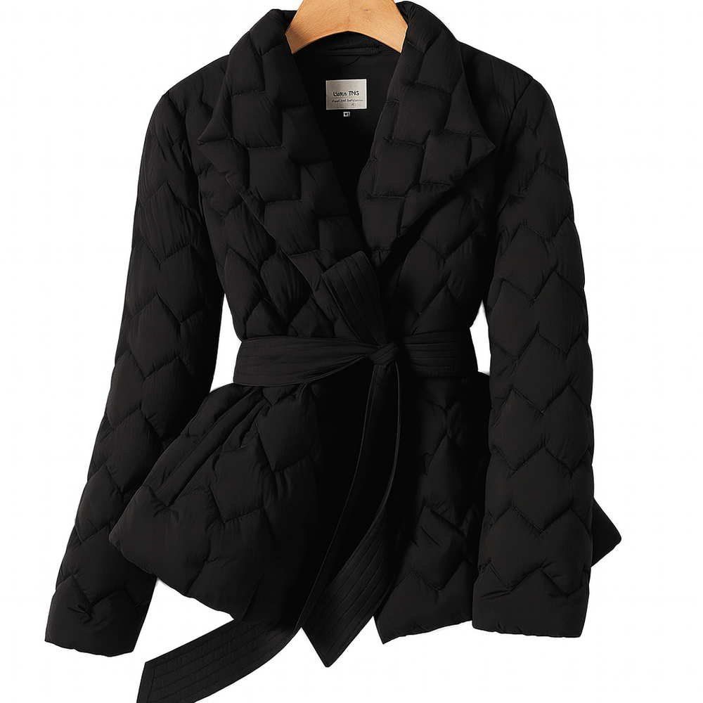 Women's Quilted Belted Jacket - Heston Manor