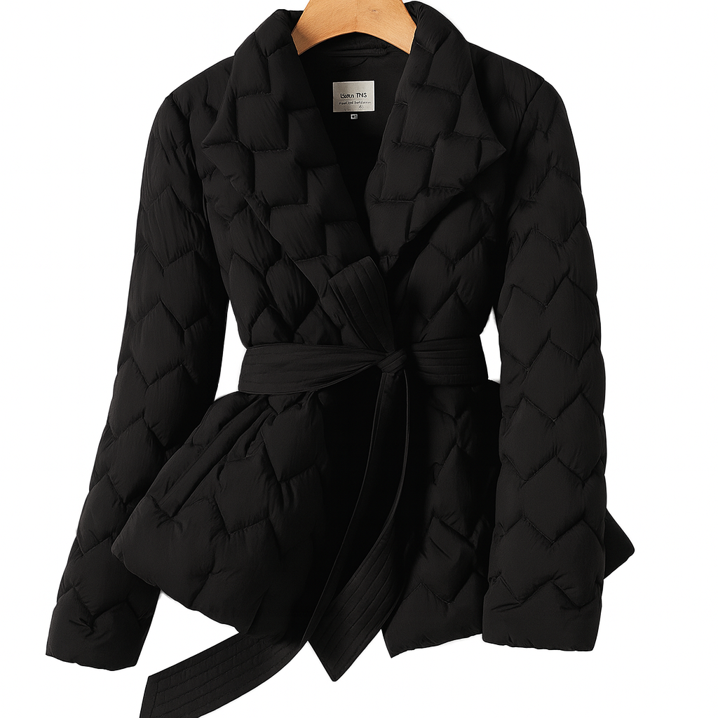Women's Quilted Belted Jacket - Heston Manor