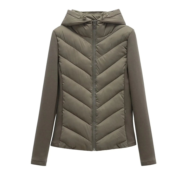 Women’s Lightweight Softshell Puffer Jacket with Hood - Heston Manor