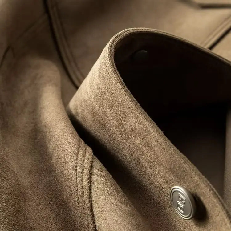 Men’s Soft-Texture Button Jacket - Heston Manor