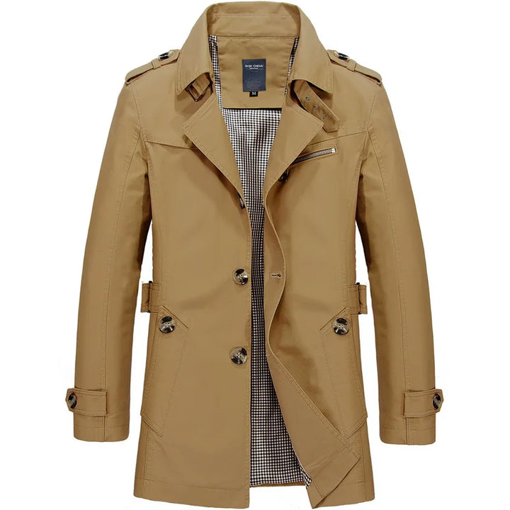 Men’s Double-Breasted Trench Coat - Heston Manor