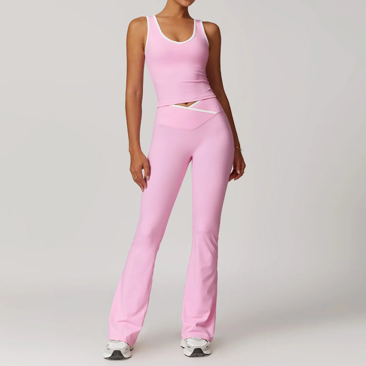 Women’s High Waist Leggings and Sports Bra Set - Heston Manor