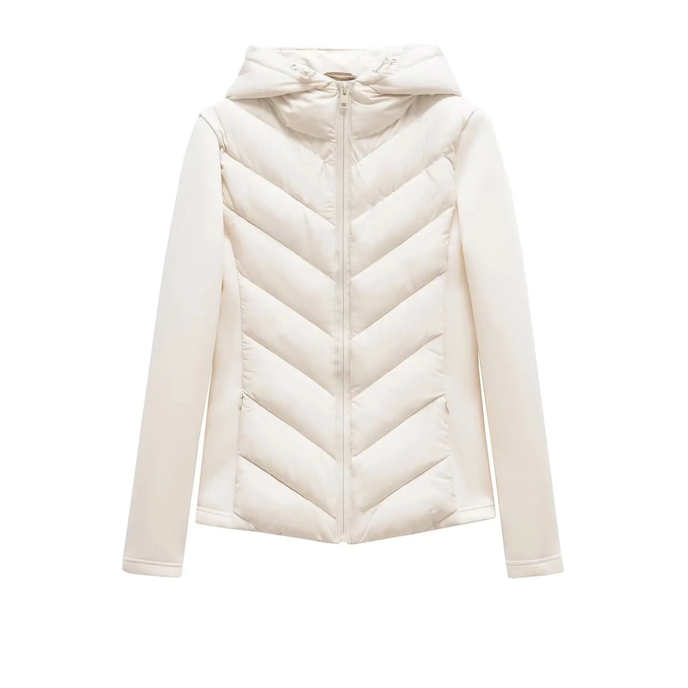 Women’s Lightweight Softshell Puffer Jacket with Hood - Heston Manor