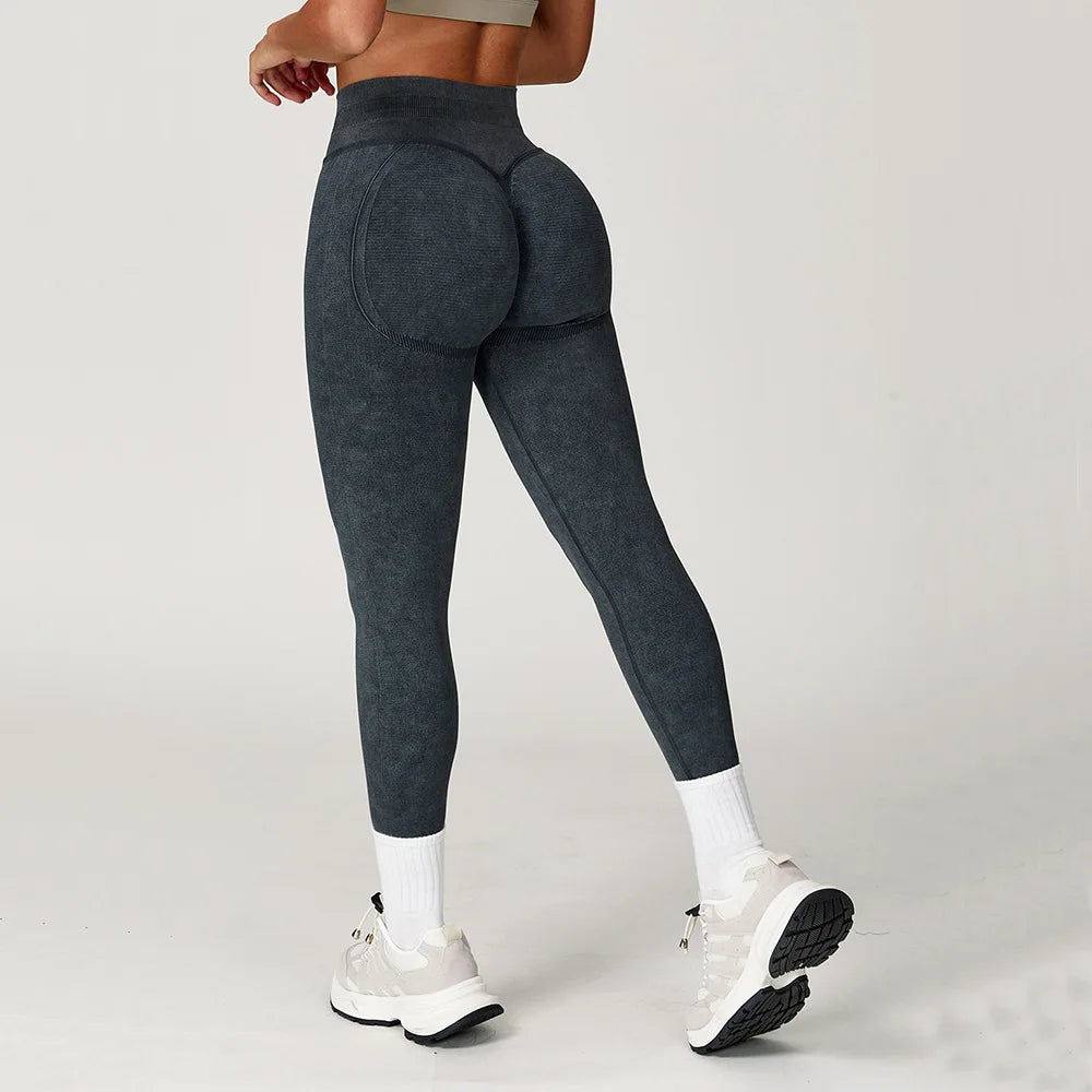 High-Waist Contour Workout Leggings - Heston Manor