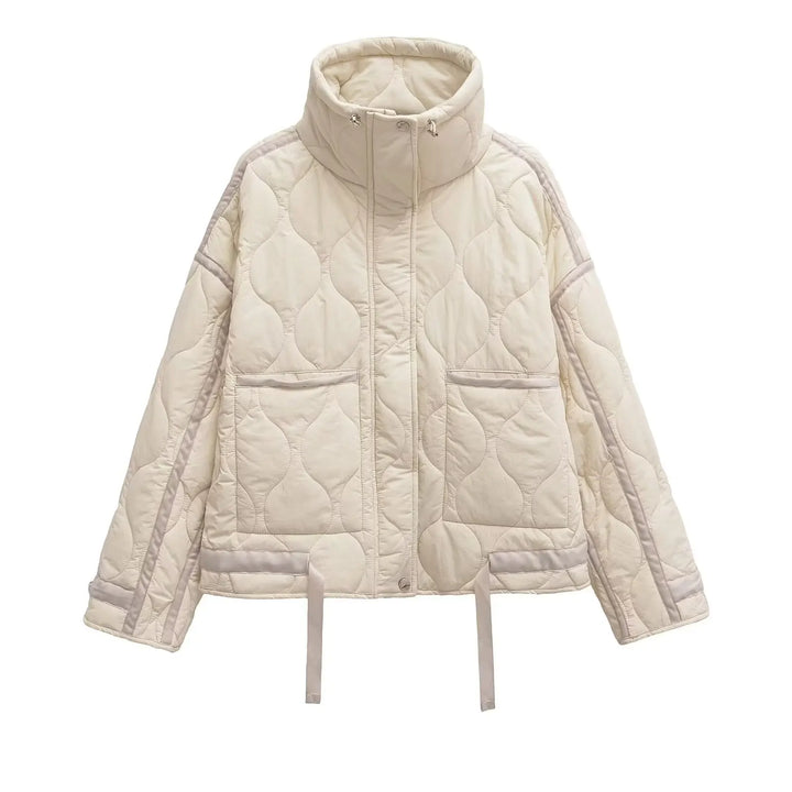 Women’s Quilted High-Neck Coat - Heston Manor
