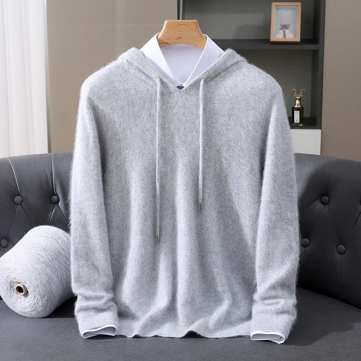 Men’s Lightweight Cashmere Hoodie - Heston Manor