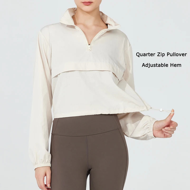 Women’s Lightweight Windbreaker Pullover - Heston Manor