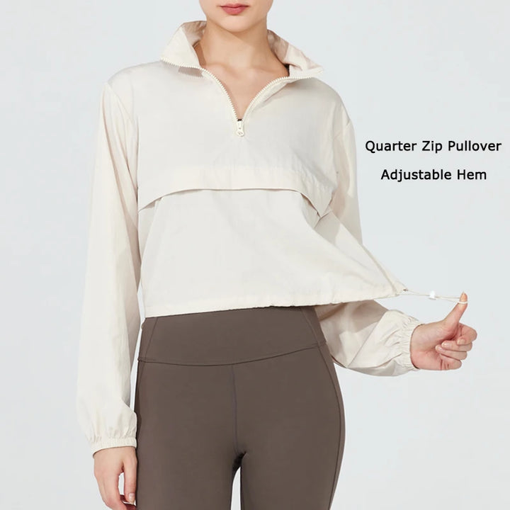 Women’s Lightweight Windbreaker Pullover - Heston Manor