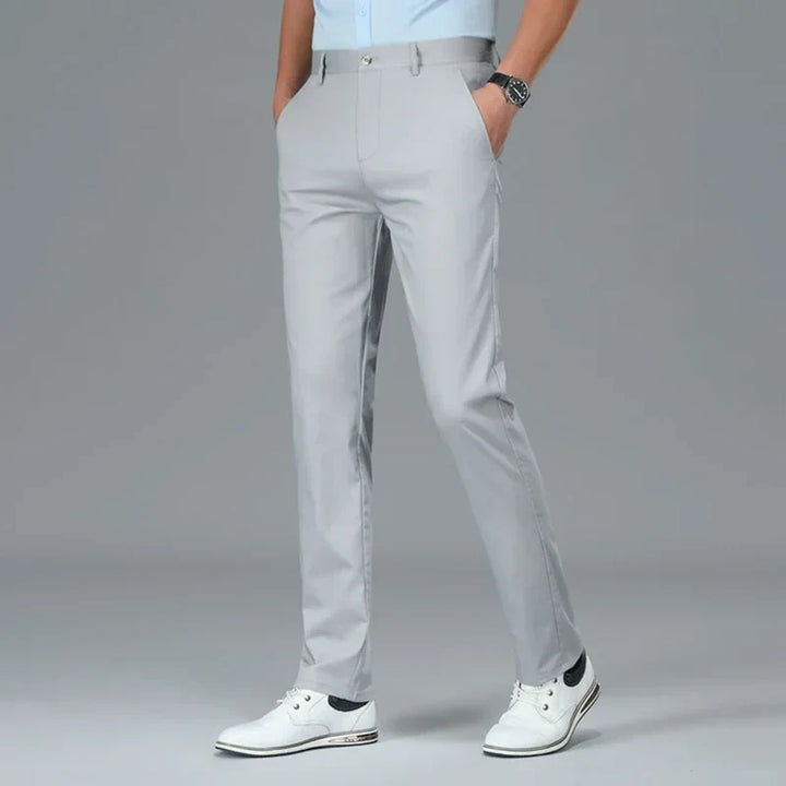 Men's Straight Leg Bamboo Fiber Trousers - Heston Manor