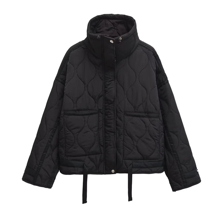 Women’s Quilted High-Neck Coat - Heston Manor
