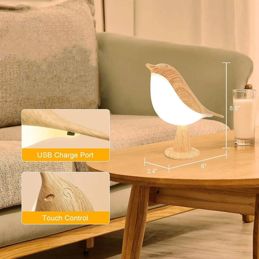 Wooden Bird Night Light - Heston Manor