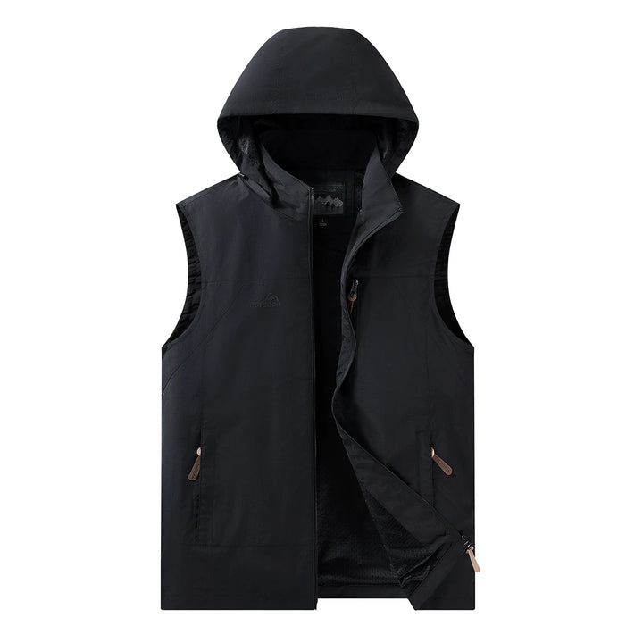 Outdoor Hooded Softshell Hiking Vest - Heston Manor
