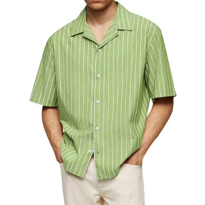 The Horizon Stripe Camp Shirt - Heston Manor