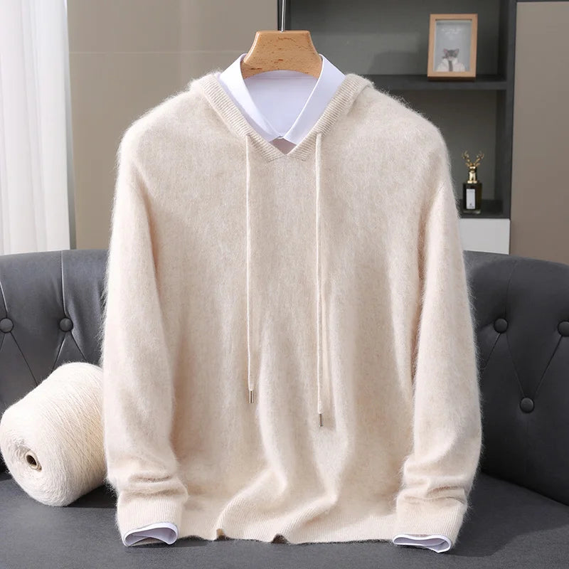 Men’s Lightweight Cashmere Hoodie - Heston Manor