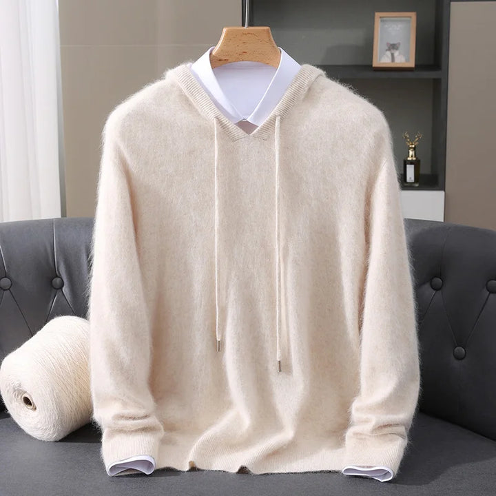 Men’s Lightweight Cashmere Hoodie - Heston Manor