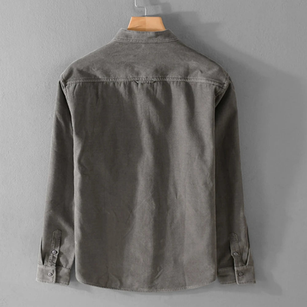 Men’s Lined Corduroy Utility Shirt Jacket - Heston Manor