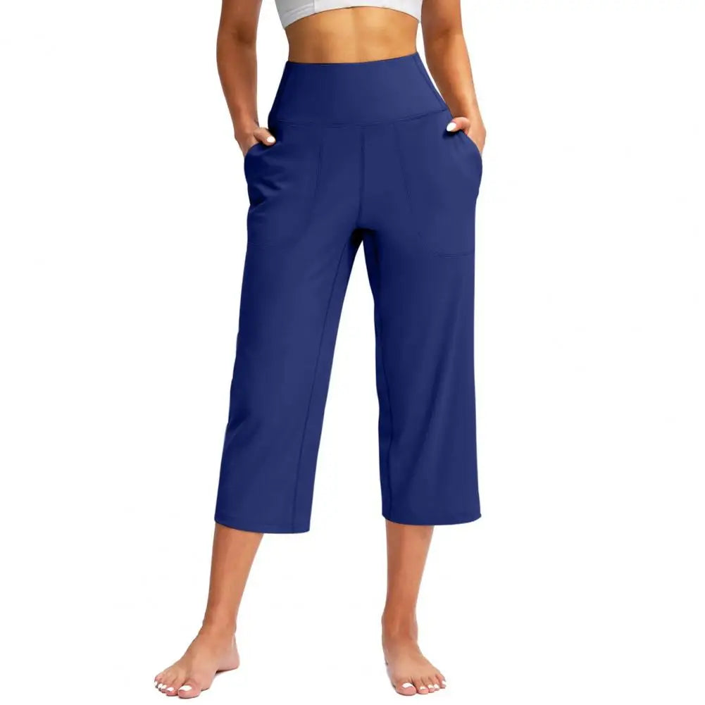 Women’s High-Waist Stretch Pants with Pockets - Heston Manor
