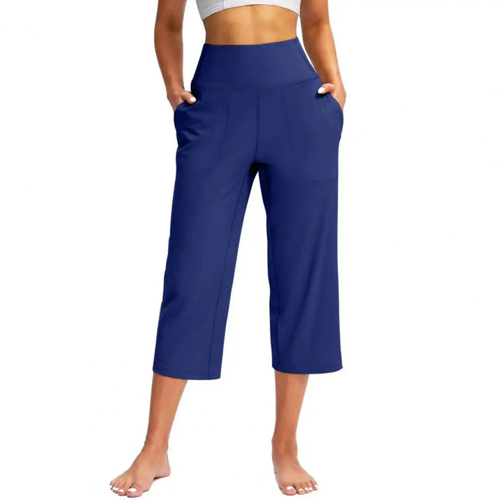 Women’s High-Waist Stretch Pants with Pockets - Heston Manor