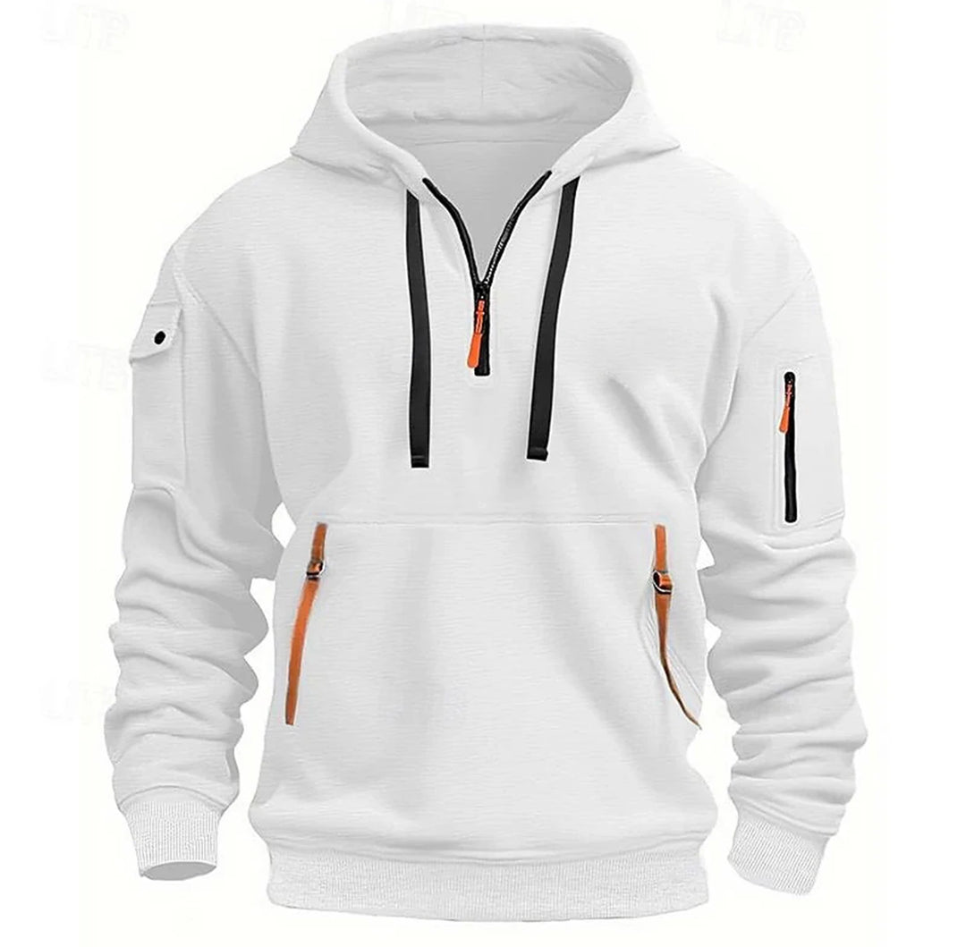 Men’s Utility Half-Zip Hooded Sweatshirt - Heston Manor