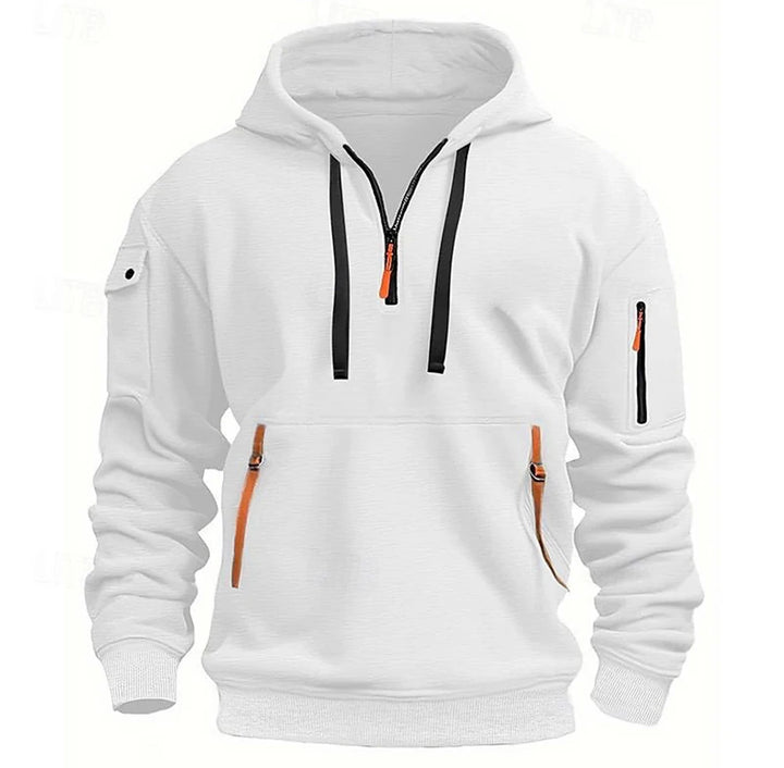 Men’s Utility Half-Zip Hooded Sweatshirt - Heston Manor
