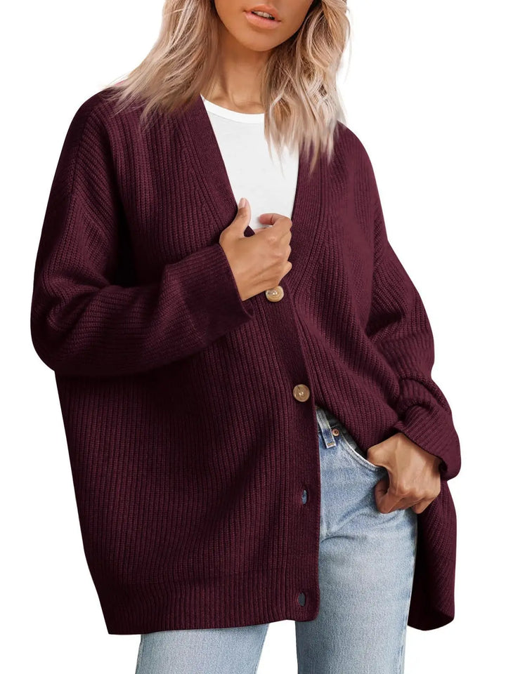 Women’s Oversized Knit Cardigan - Heston Manor