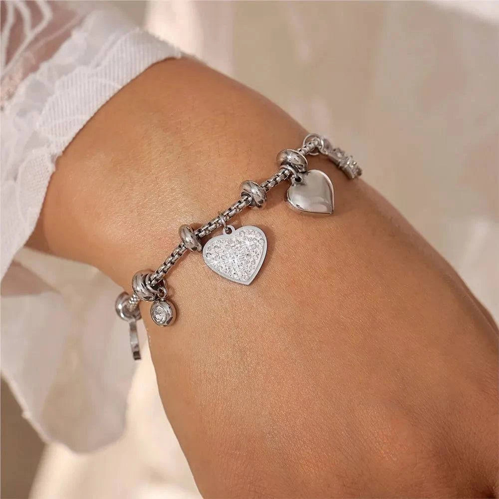 Twinkling Heart Charm Bracelet - HESTON MANOR
