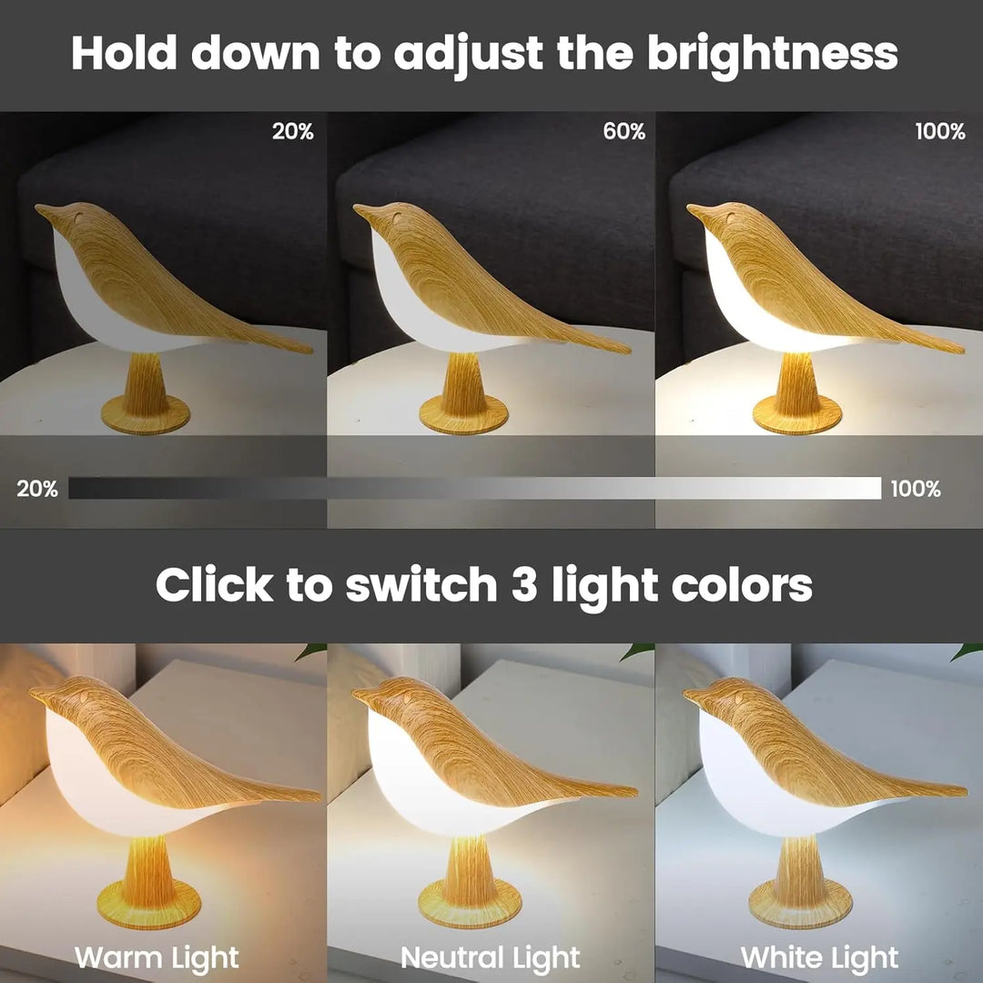 Wooden Bird Night Light - Heston Manor