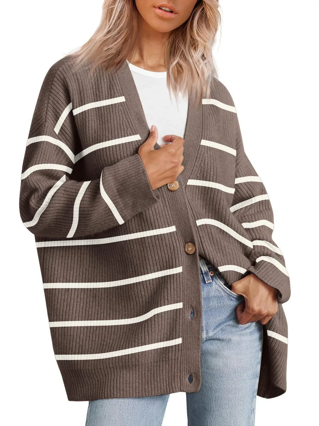 Women’s Oversized Knit Cardigan - Heston Manor